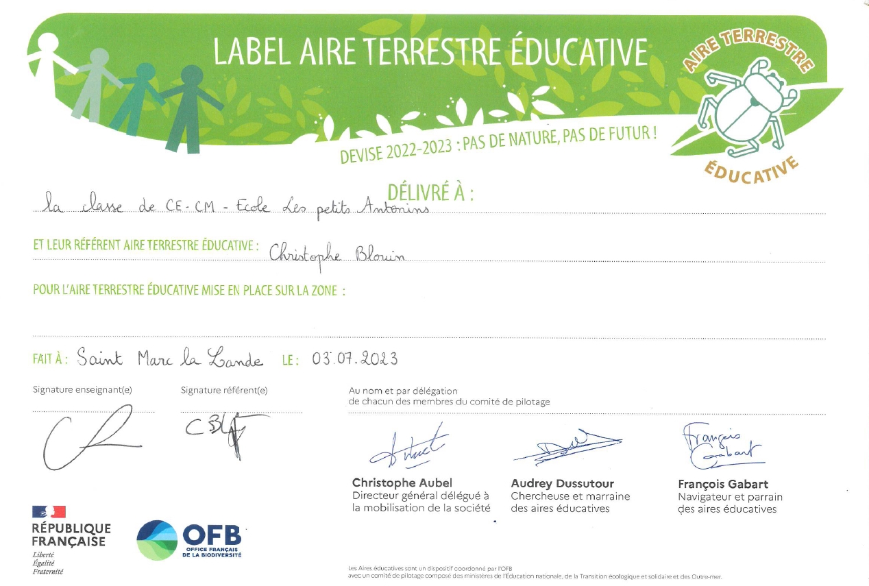 Label Ecole ATE