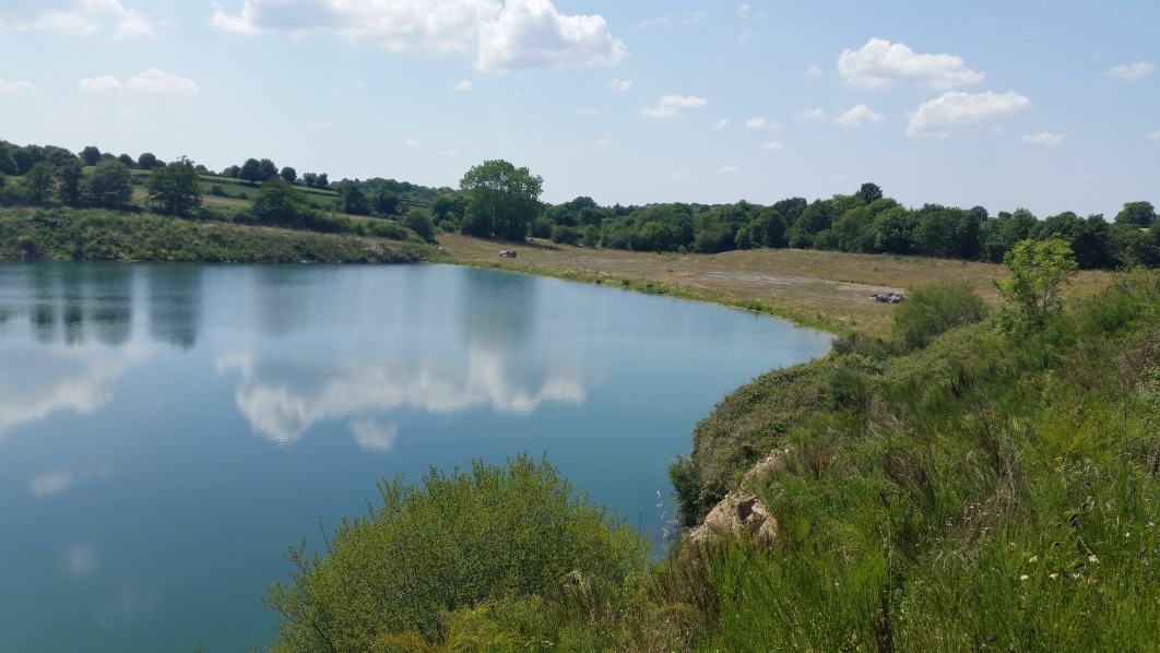 La carrière du Verger en eau